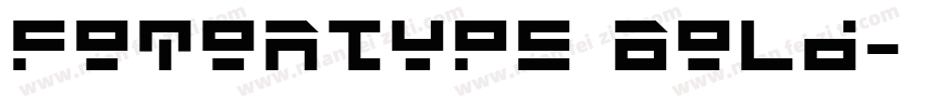 FotonType Bold字体转换
